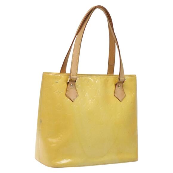 LOUIS VUITTON Monogram Vernis Houston Hand Bag Gris M91053 - Picture 1 of 16